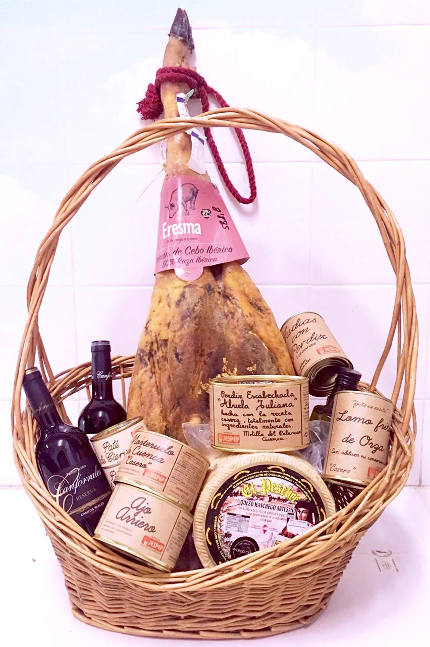 Cesta Gourmet de Regalo con Ibérico Sabores de La Mancha