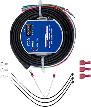 D2Ki-1P Programmable Ignition Module 2000i Compatible with Harley Davidson 19701999 Carbureted Engines, Single Fire Ignition, 8 Advance Curves, Adjustable Rev Limiter, Under Cam Cover Design