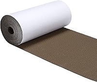 Vista 1 de Geyoga rollo de cartón corrugado de una cara B Flute blanco de 12 x 394 pulgadas para embalaje, almacenamiento, manualidades DIY, artículos