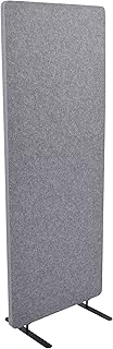 Stand Up Desk Store ReFocus Raw Freestanding Acoustic Desk Divider Priva...
