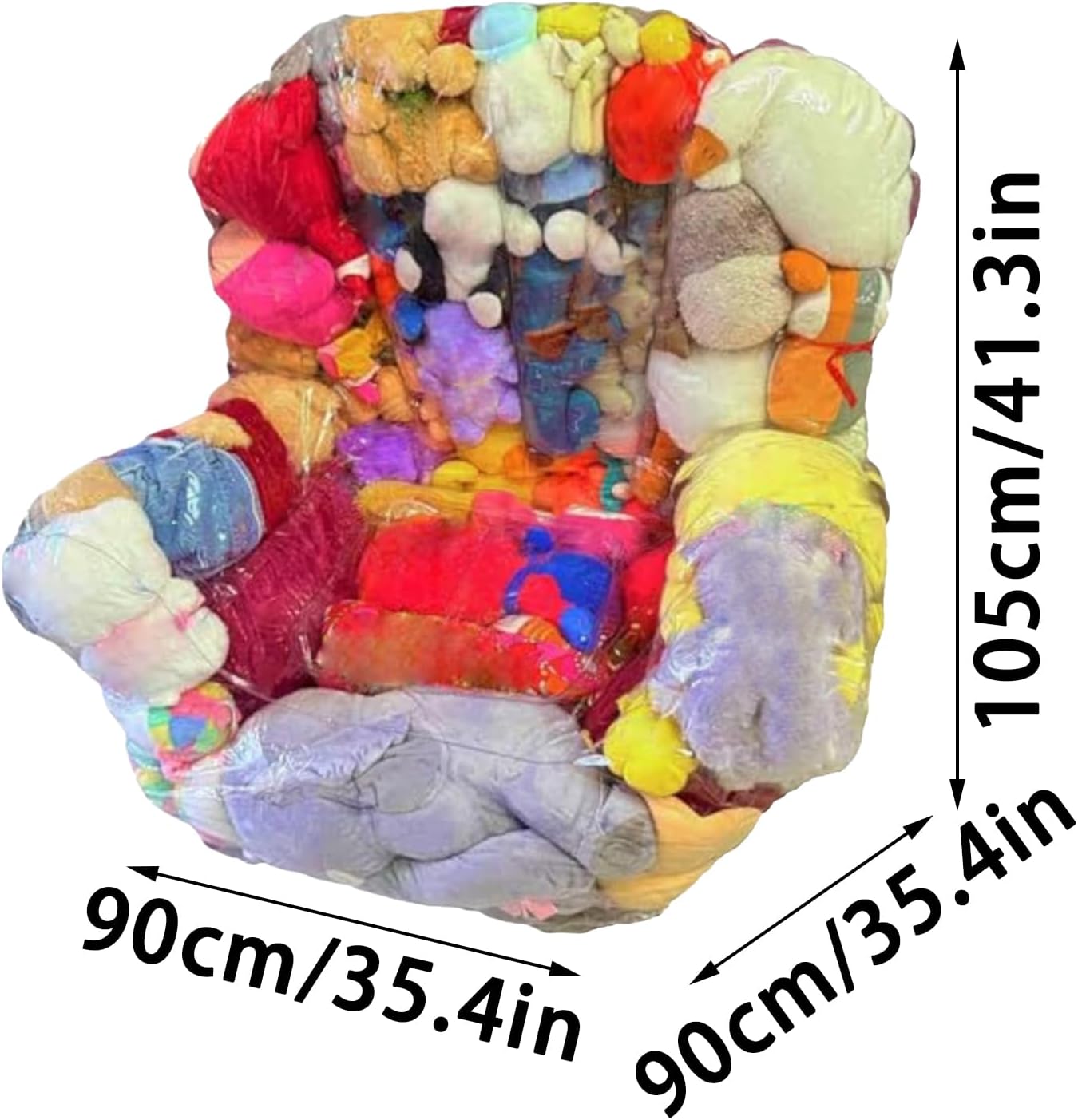 ぬいぐるみ収納チェアカバー,2-in-1 ビーズクッション おもちゃ収納 シート - 防水 ぬいぐるみ ビーズクッション チェア -