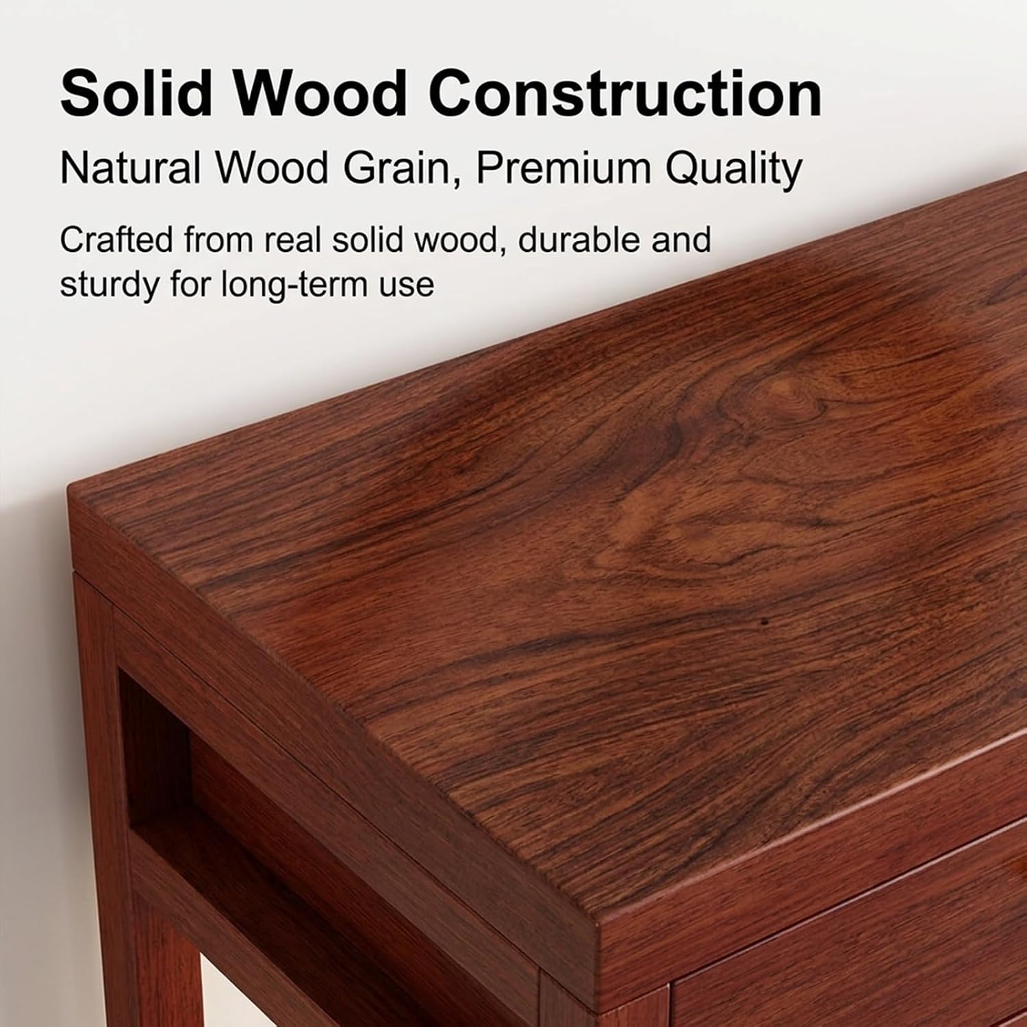 Solid Wood Altar Table with Storage Drawer, Meditation Table for Buddhist Shrine, Altar Cabinet Stand, Zen Prayer Desk for Home, Office(35cm/13.8in)