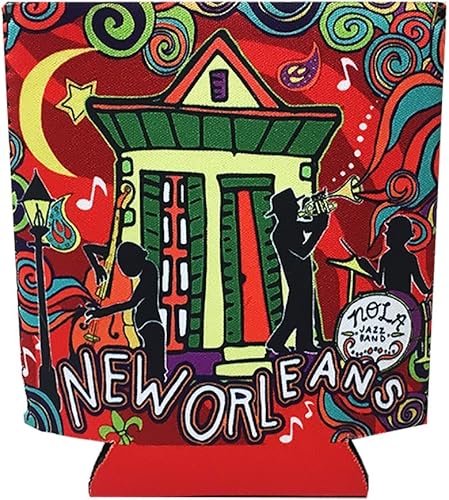 New Orleans Jazz Fest - Funda de neopreno para recuerdo de música colorida