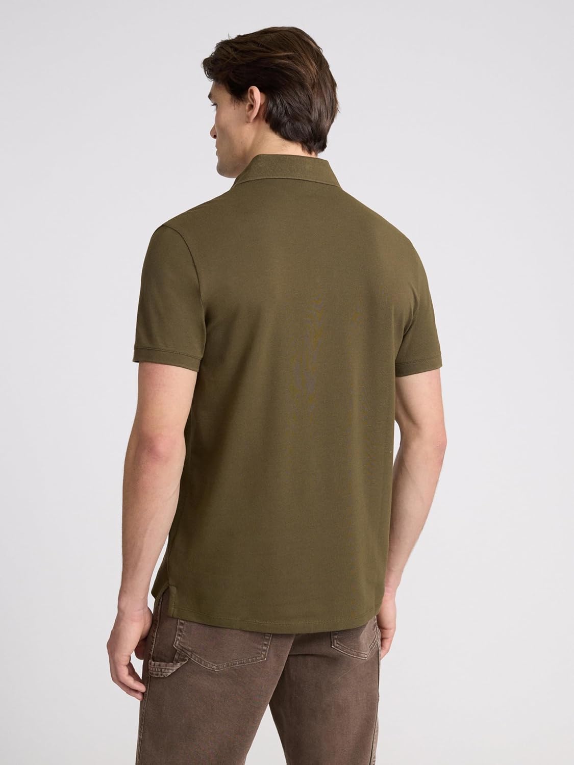 EXPRESS Men’s Pima Cotton Pique Polo – Short Sleeve Classic Fit, Soft Breathable - Image 2