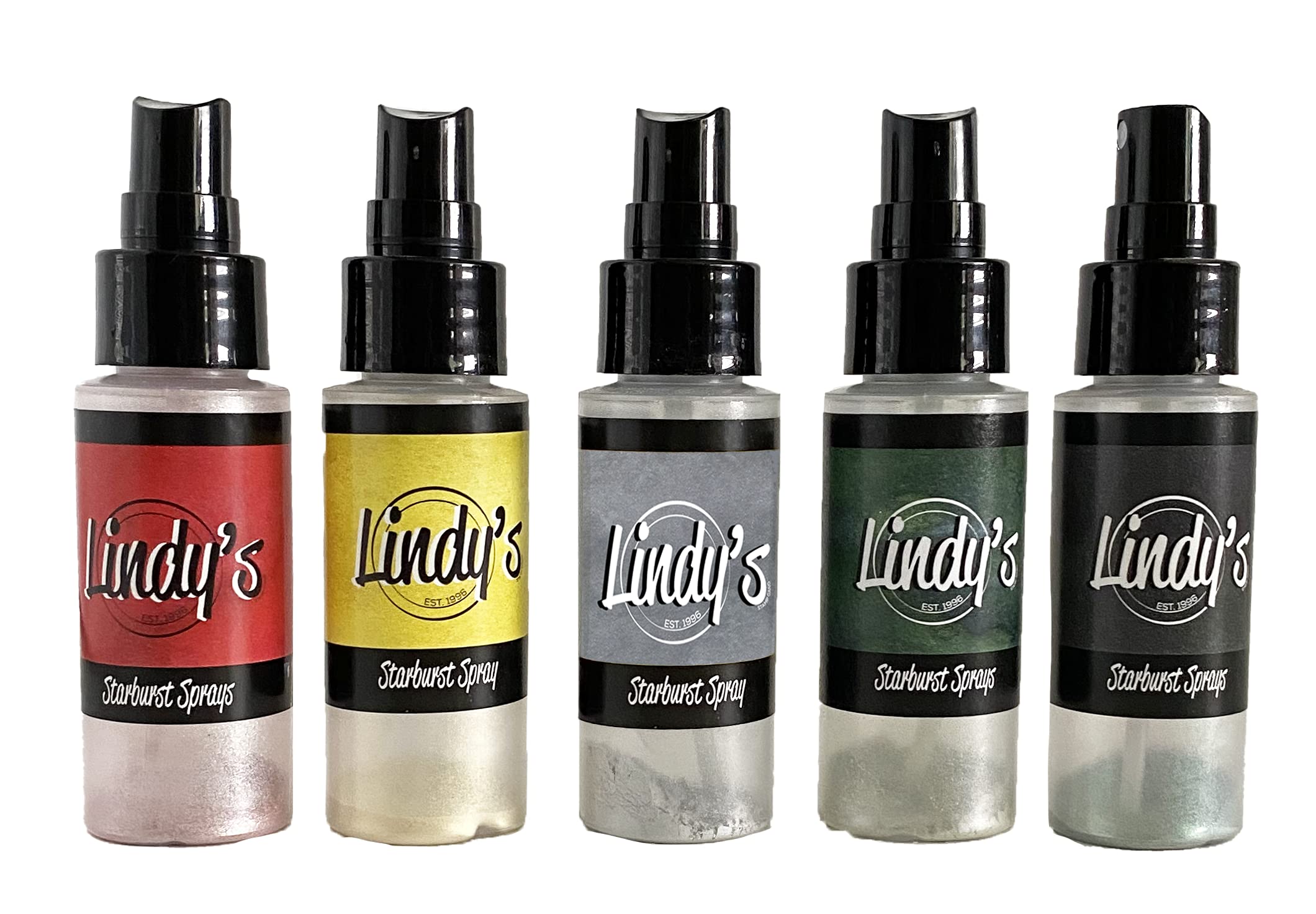 Lindy's Stamp Gang Starburst Spray Set, Bottle, Jingle Bells, 2 oz, Pack of 5