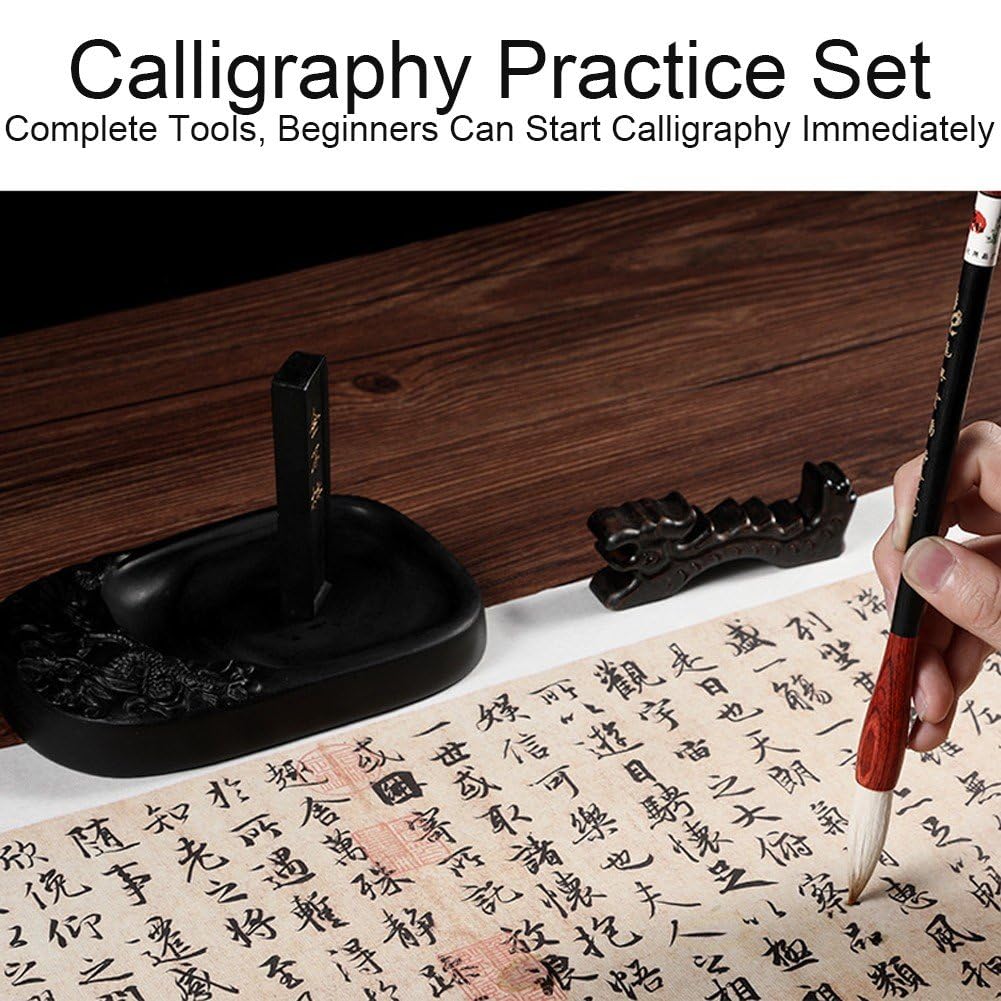Chinesisches Kalligraphie-Set, Kalligraphie-malset, Kalligraphie-schreibset, Chinesisches Kunstzubehör Für Anfänger Und Studenten