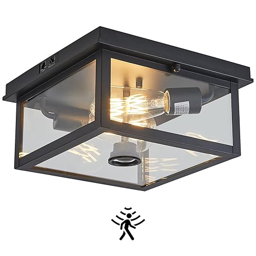 Tarentlight Adjustable Motion Sensor Ceiling Light Fixture Outdoor Modern Design