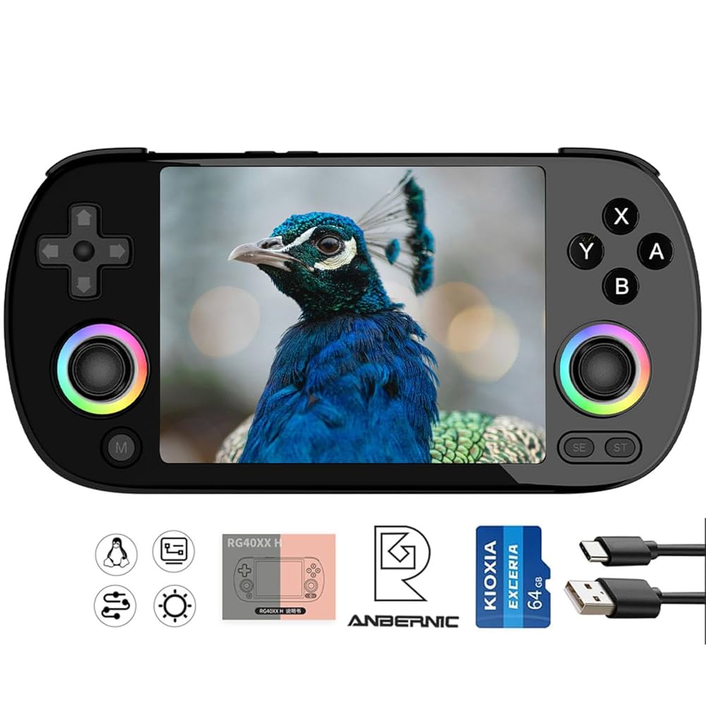 Amazon | ANBERNIC RG40XXH ポータブルゲーム機 5G WiFi 4.2