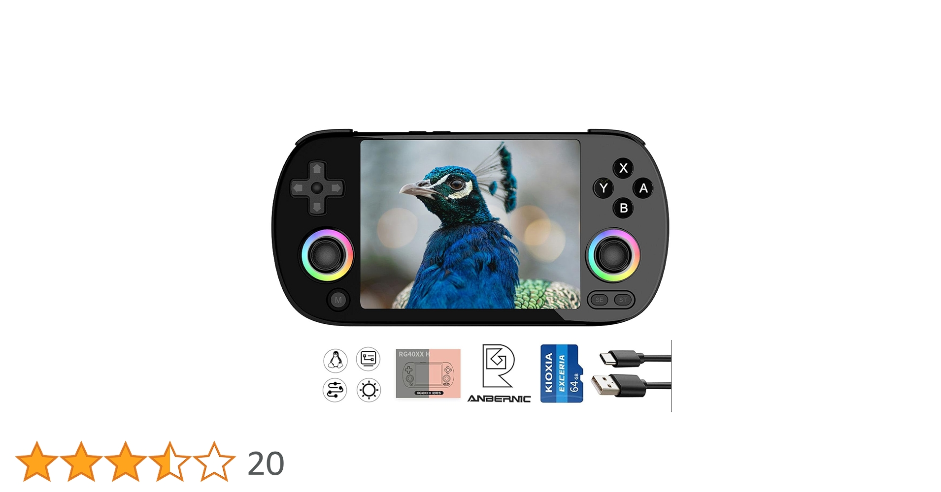 Amazon | ANBERNIC RG40XXH ポータブルゲーム機 5G WiFi 4.2 Bluetooth