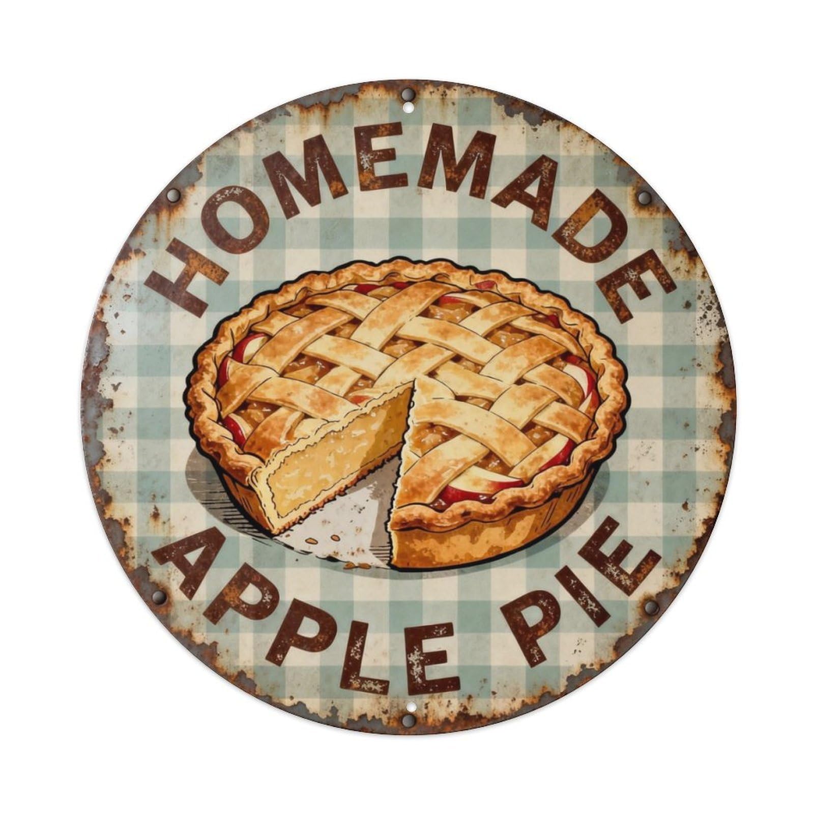 Homemade Apple Pie Metal Tin Sign Plaque
