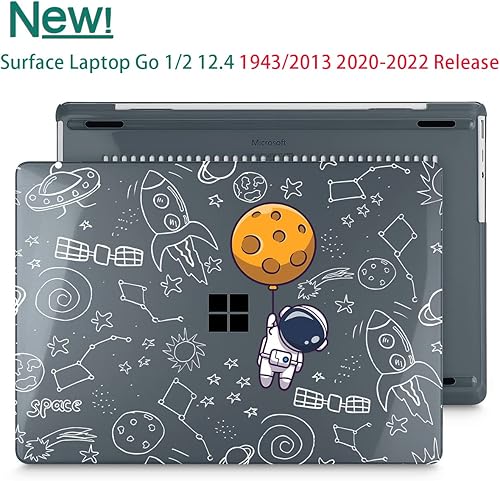 Miniatura 3 de May Chen Compatible con Microsoft Surface Laptop Go 2 Go 1 de 124 pulgadas modelo 1943 2013 versiones 2020-2022 carcasa rígida de plástico con
