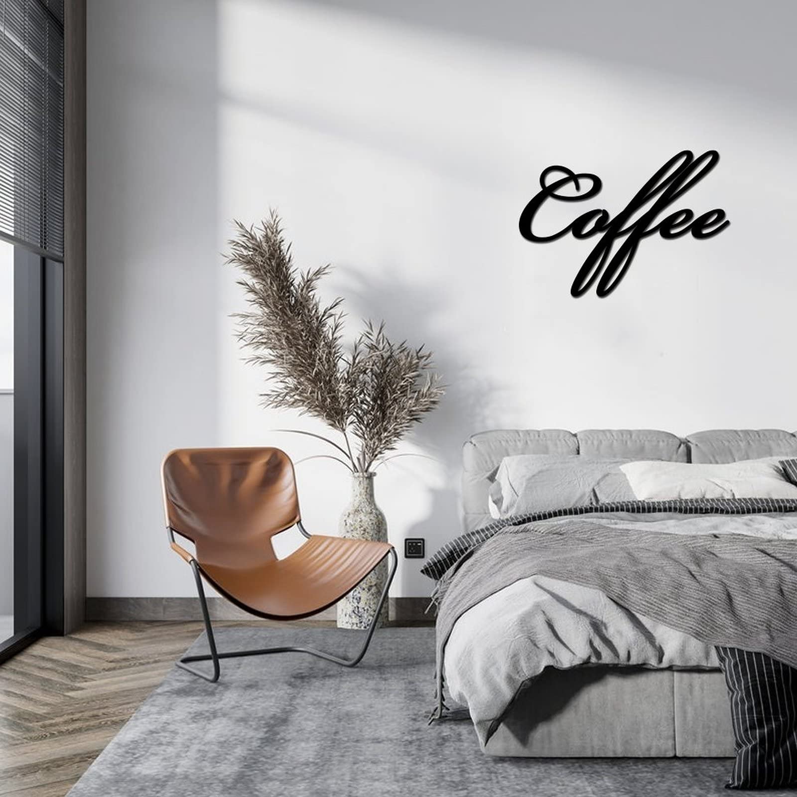 Set 3 Decorazioni Da Parete In Metallo Nero – Tazze Da Caffè Artistiche Per Soggiorno, Cucina E Caffetteria