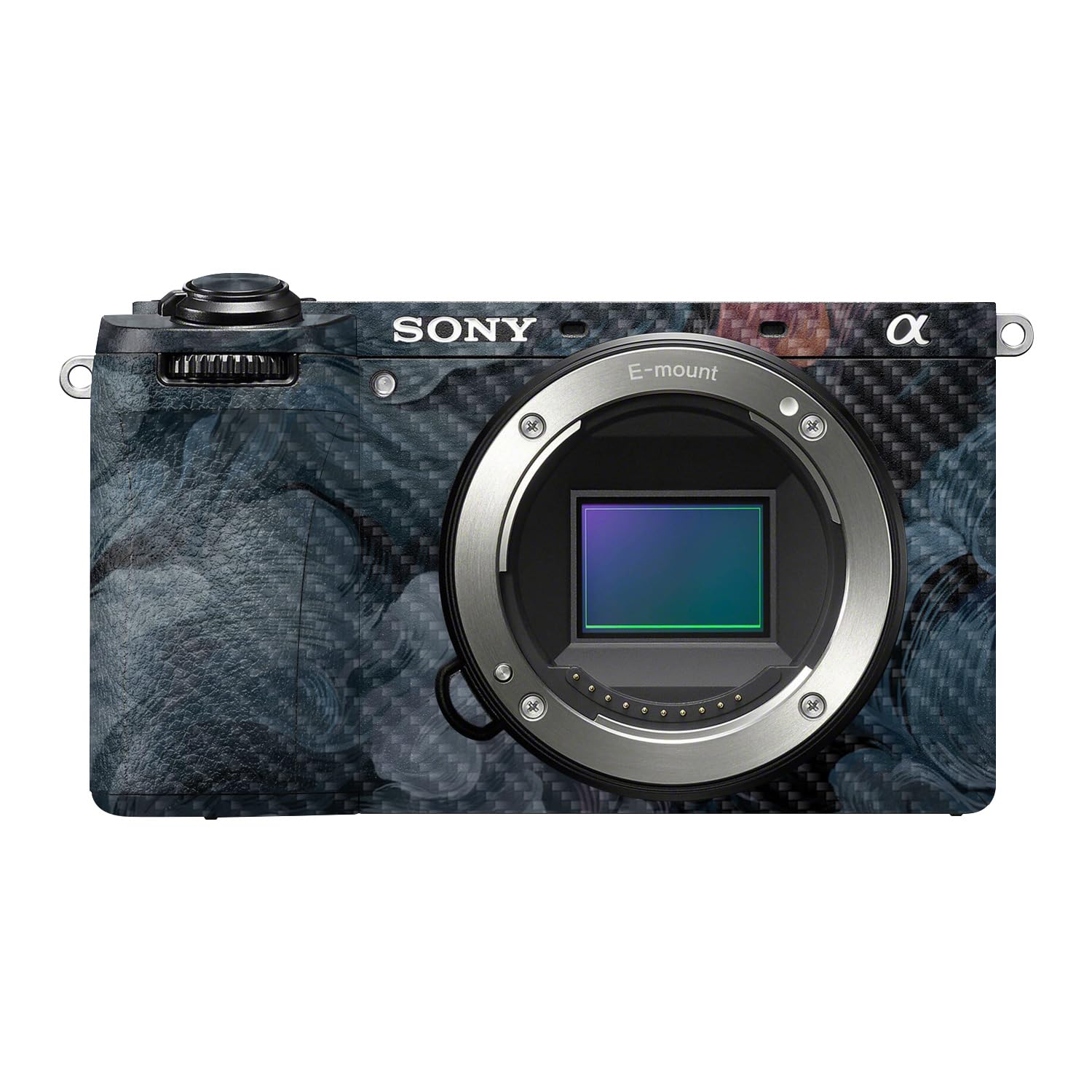 Carbon Fiber Camera Skin Compatible with Sony A6700 Mirrorless Camera (2023) - Storm Cloud - Premium 3M Vinyl Protective Wrap Decal Cover - Easy to Apply | Crafted in the USA by MightySkins