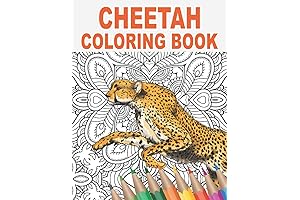 Cheetah Coloring Book: Unwind with 30 Captivating Mandala Patterns