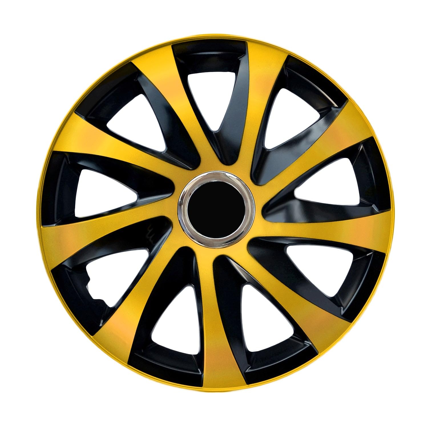 Lot de 4 enjoliveurs Drift Extra Centurion - Doré/noir - 15"
