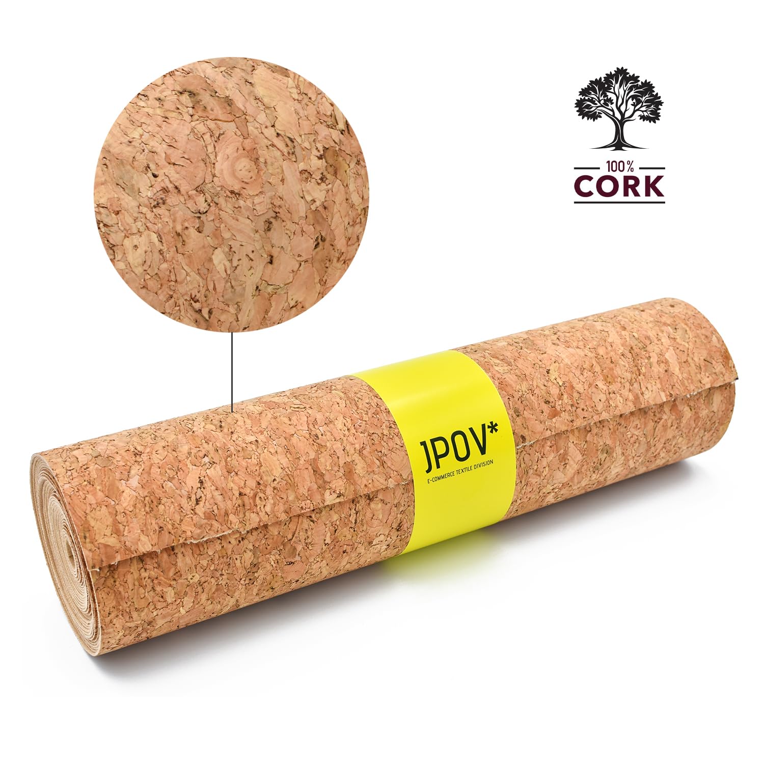Rollo de Corcho Adhesivo 2,5m x 30cm x 1mm para Interiorismo y Bricolaje