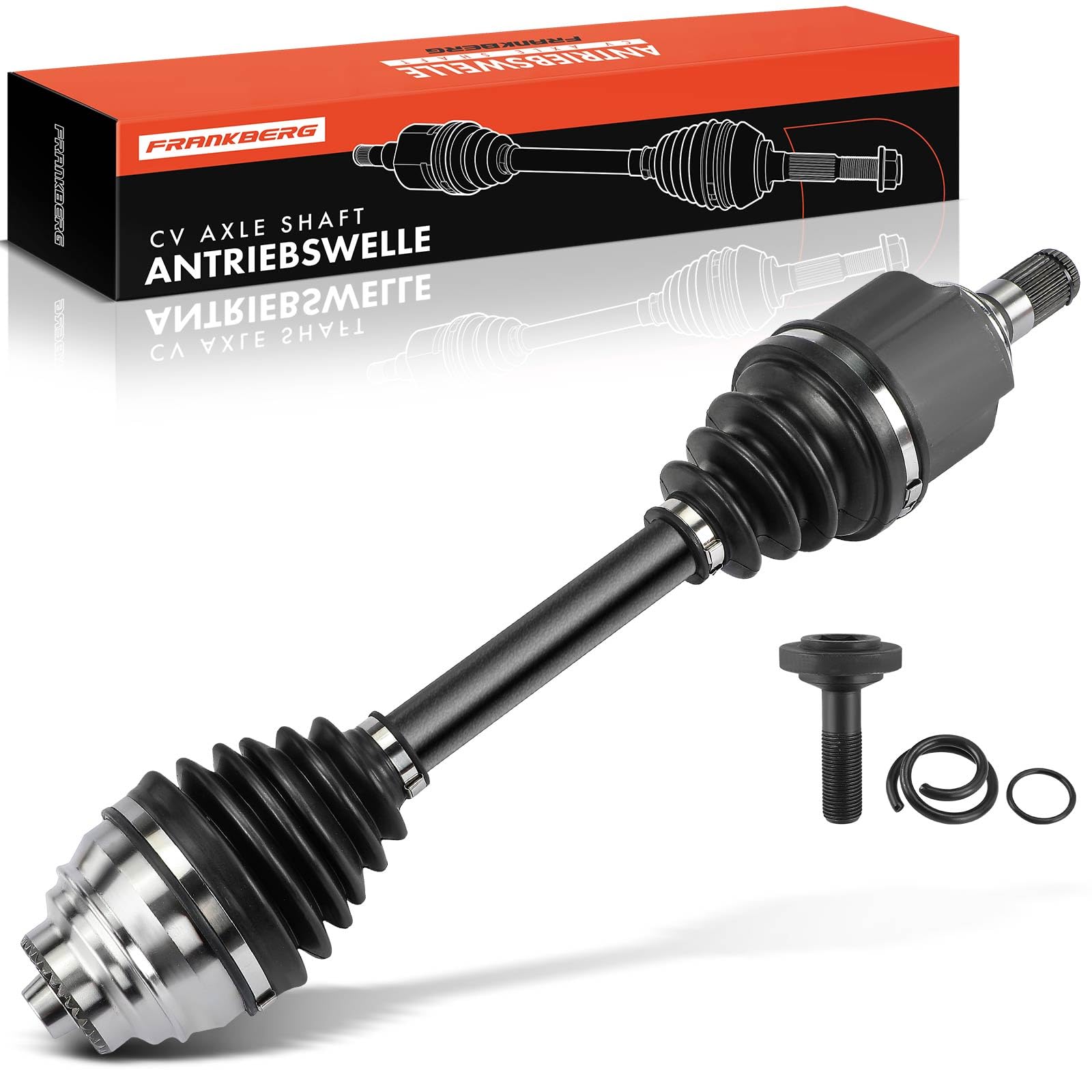 Frankberg Eje motriz Eje de transmisión AT Eje delantero Izquierda Compatible con 2 Active Tourer F45 218-225 2.0L 2 Gran Tourer F46 218-220 2.0L X1 F48 18-25d 2.0L Replace# 31608643375