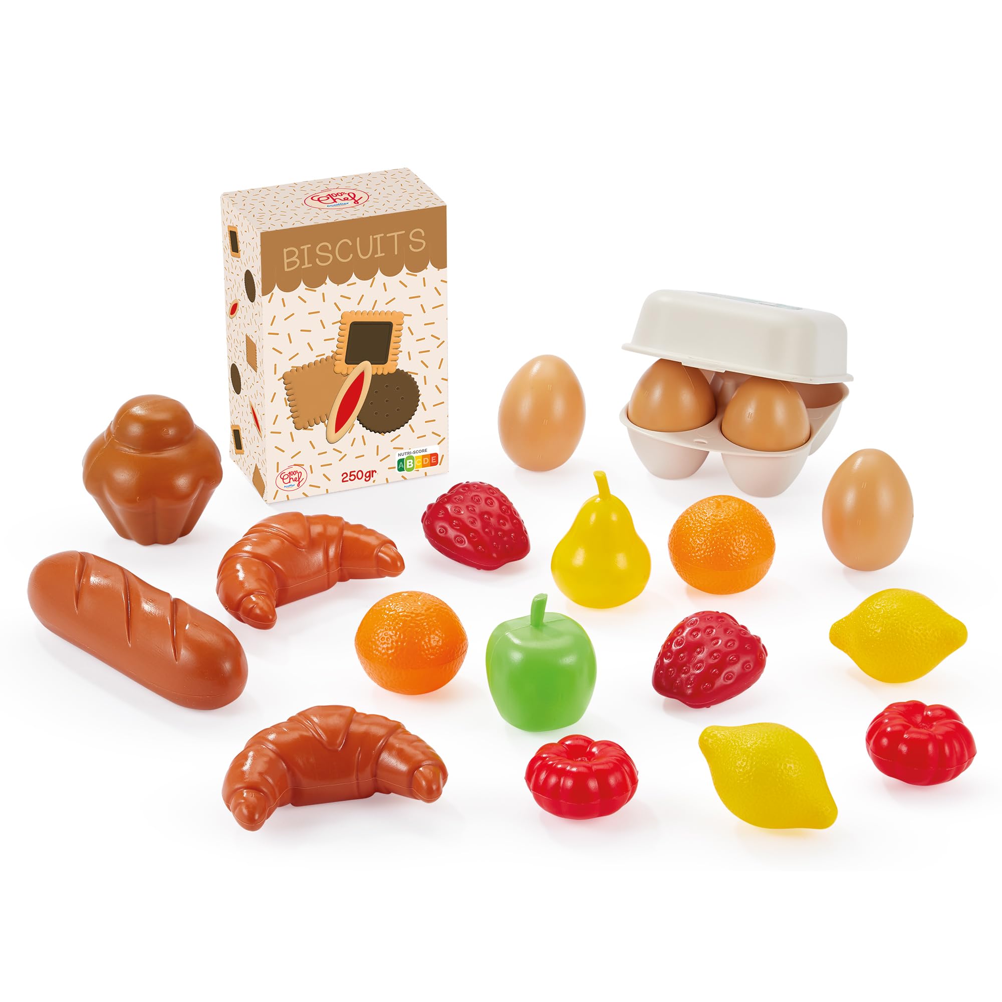 Ecoiffier - 1205 - Carrello per la Spesa per Bambini - per Fare Come i Grandi - con i Suoi Accessori - dai 18 Mesi - Giocattolo in plastica Resistente - Divertente e Pratico
