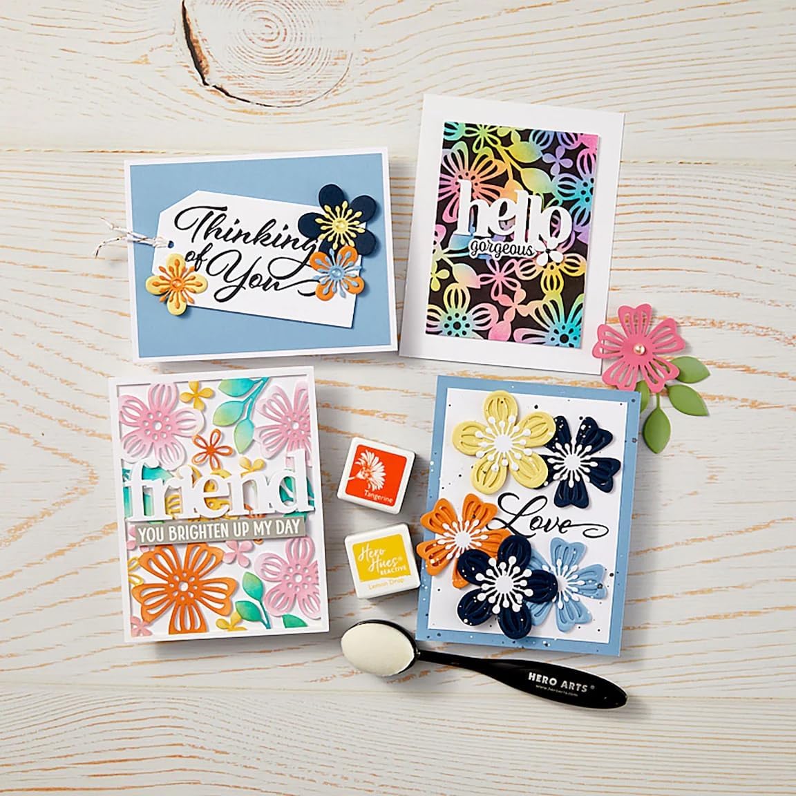 Spellbinders DF233 Hero Arts Large Flower Layering Fancy Dies from the Friendship Blooms Collection