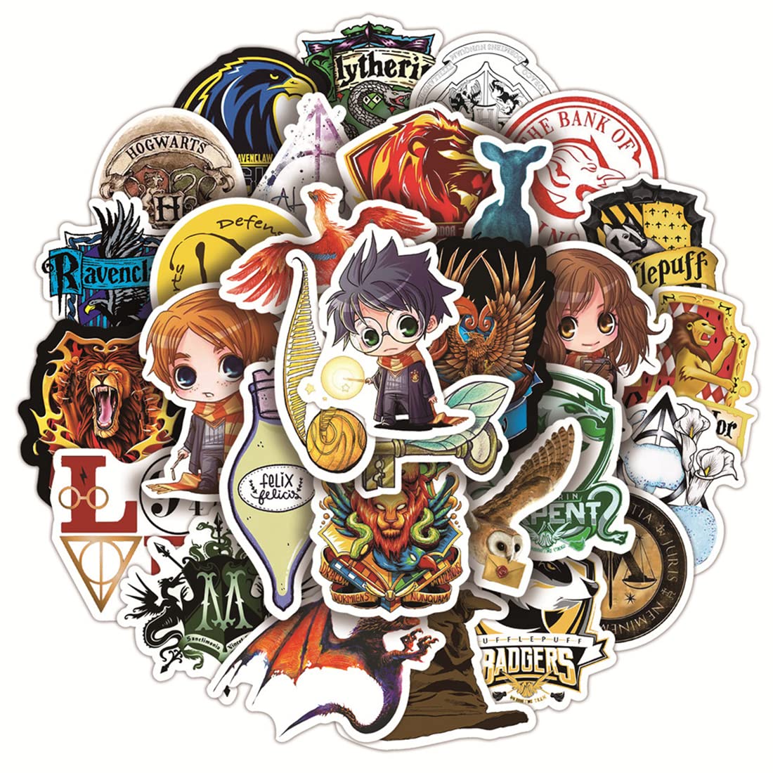 ALAIX 50Pcs Fashion Waterproof Vinyl Stickers Decals for Laptop Water Bottles Bike Skateboard Luggage Computer Hydro Flask Toy Phone Snowboard DIY Decoration as Gifts for Kids Girls Teens