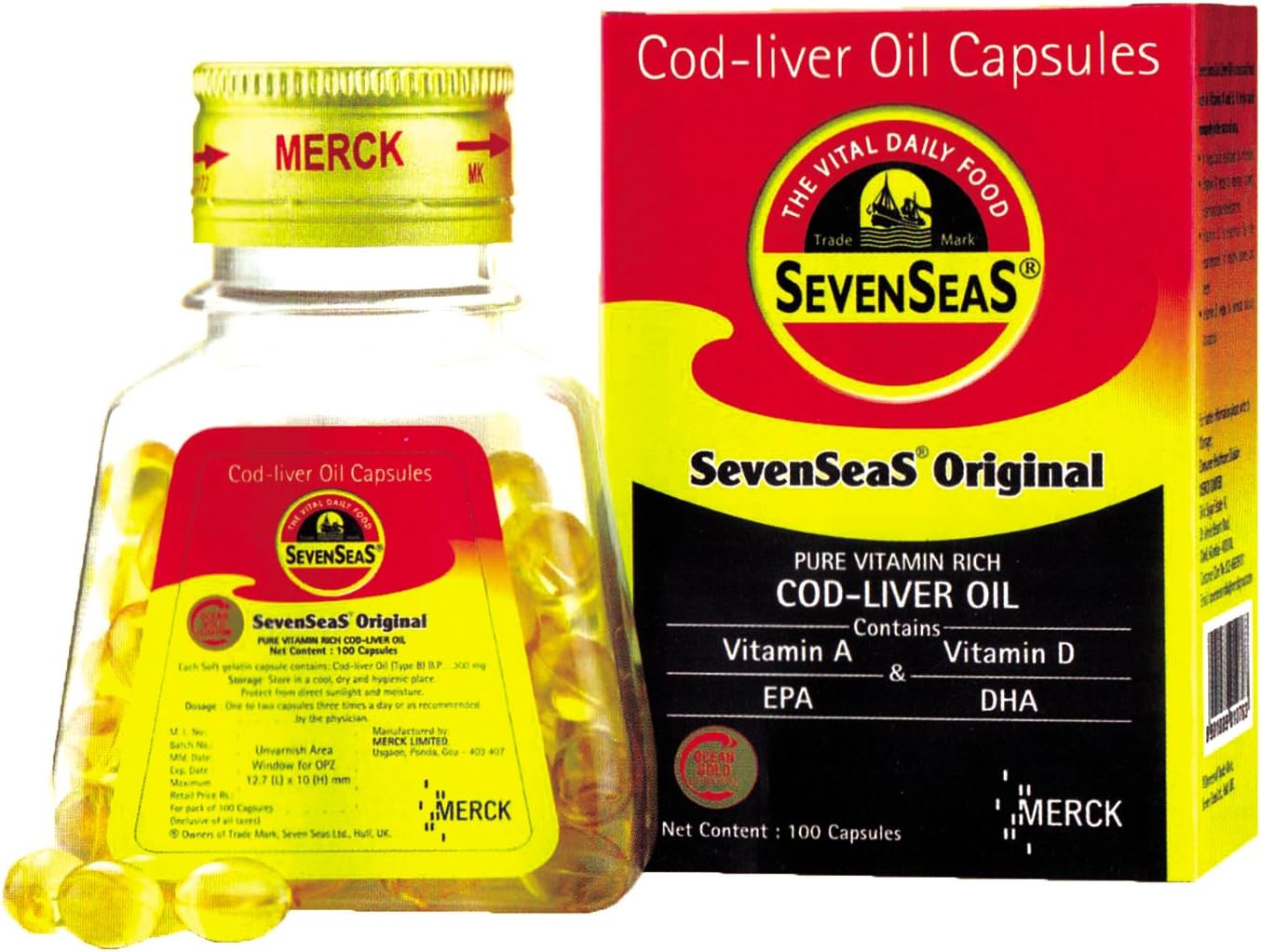 Seven Seas Svizera Health Remedies Original Cod Liver Oil - 100 Capsules