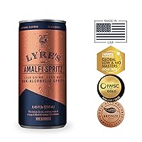 Vista 2 de Lyre’s Set de 4 Amalfi Spritz, Mofeta Sin Alcohol Espumante Lista para Beber, Aperitivo Italiano Premiado de Cero Proof y Prosecco Sin Alcohol, 70