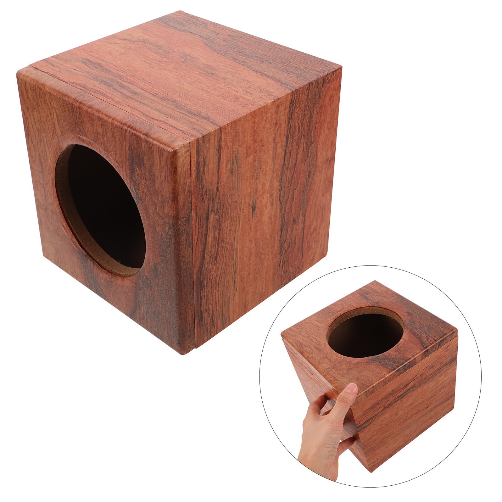 NUOBESTY Casse per Altoparlanti Auto Compatte Scatole Audio per Subwoofer Veicoli Contenitori Altoparlanti Legno Robusto Vuoto Messa Punto