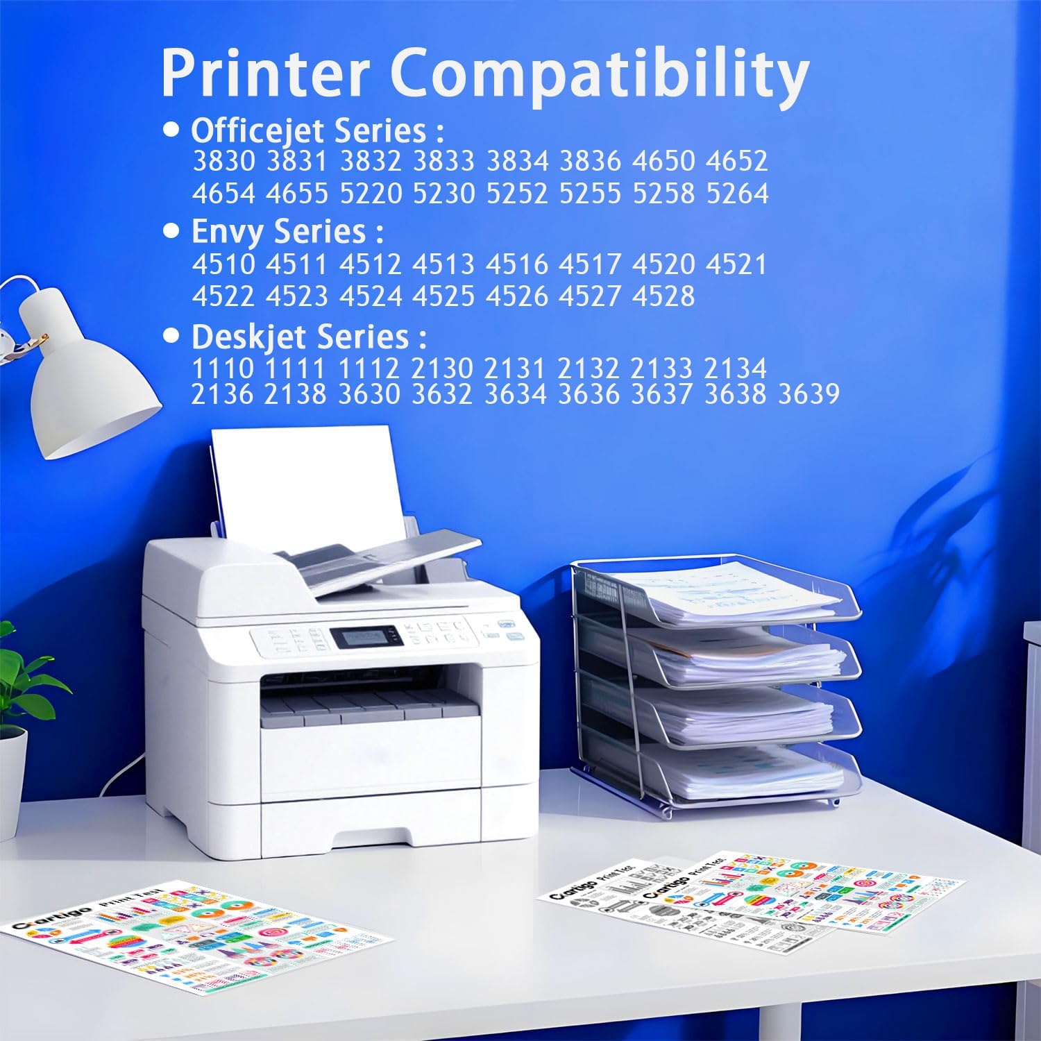 63XL High Yield Ink Cartridges Combo Pack (2-Black) Compatible for HP 63XL 63 Replacement for HP Envy 4510 4511 4512 OfficeJet 3830 3831 3832 Deskjet 1110 1111 2130 Series Printers