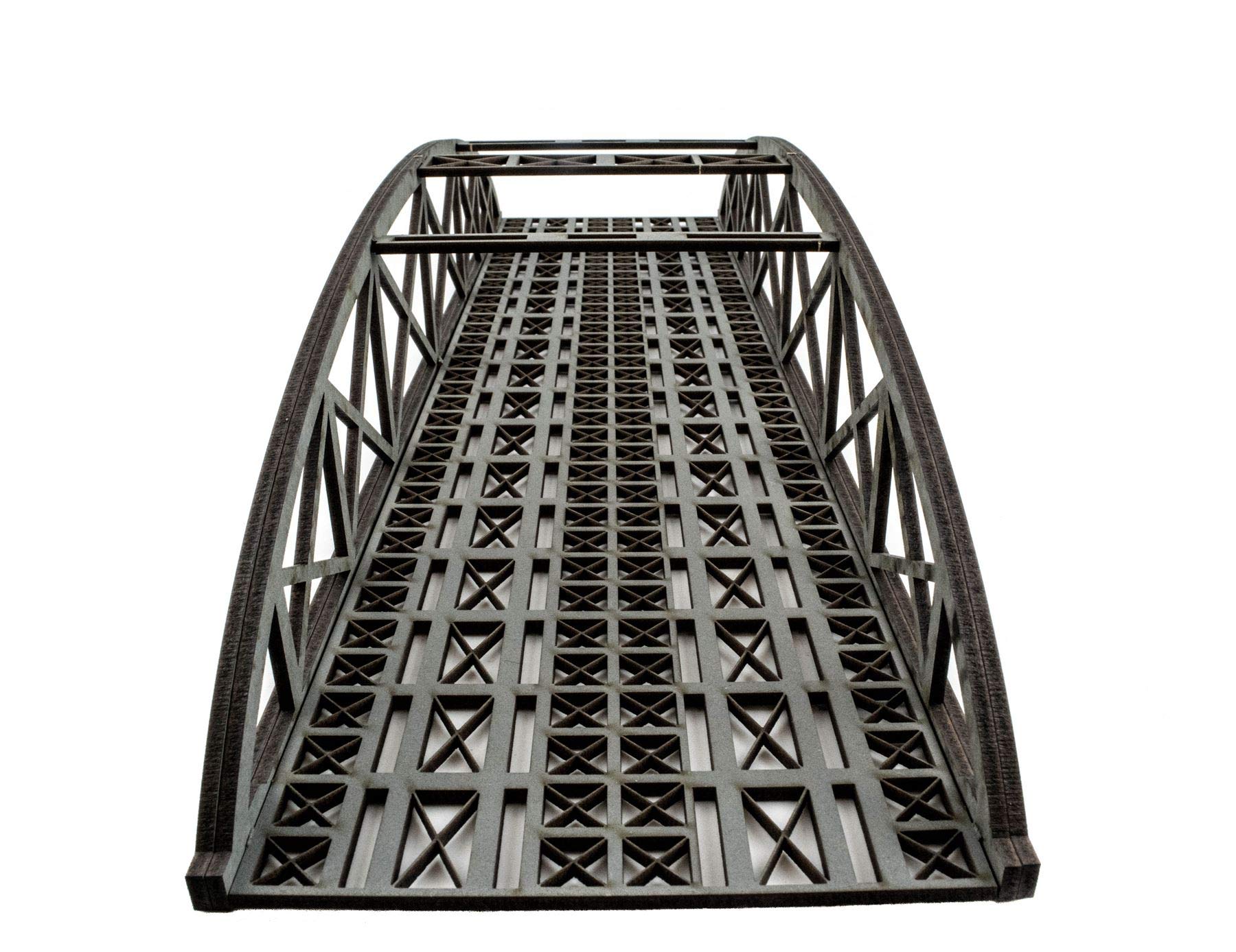 War World Scenics - Pont en Arc de Bowstring Gris à Double Voie de 560mm très détaillé - Modélisme ferroviaire OO/Ho, Maquettes