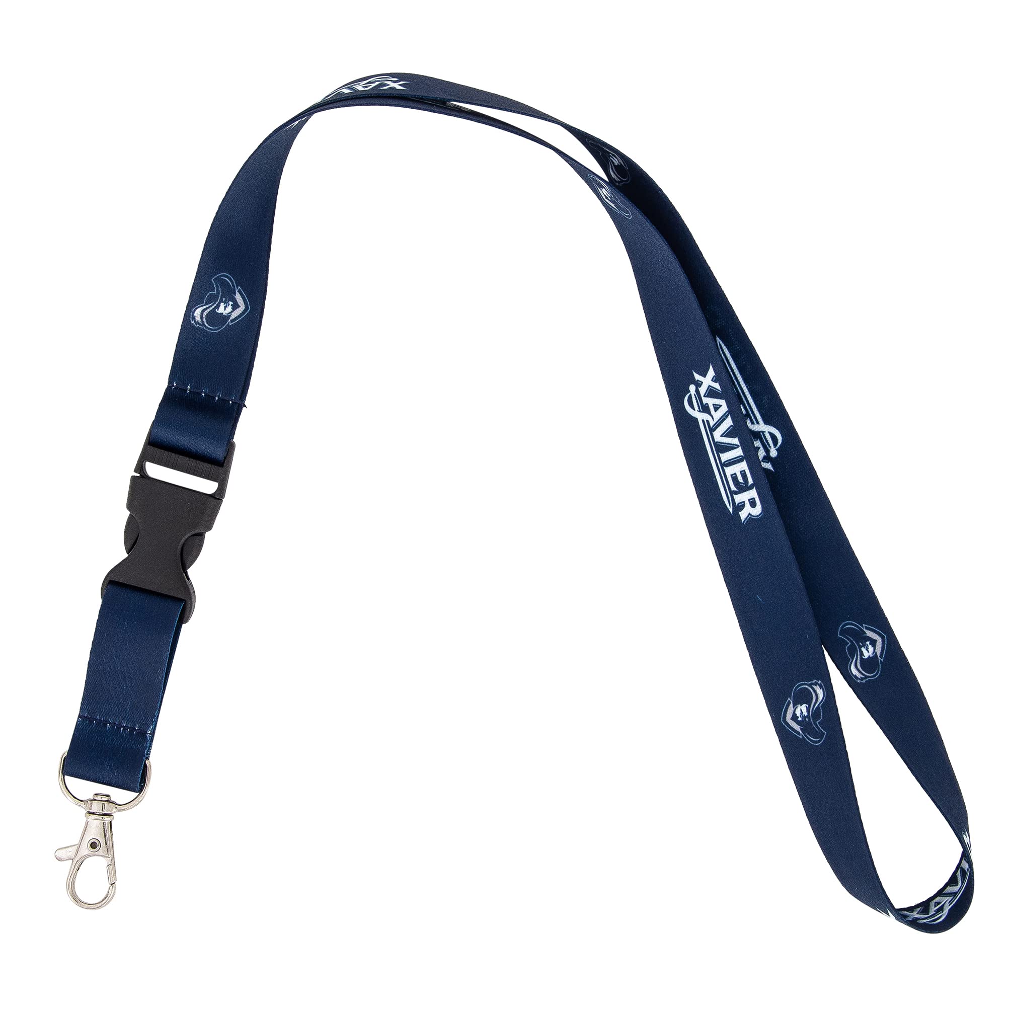 Desert Cactus Xavier University Lanyard XU Musketeers Car Keys ID Badge Holder Keychain Detachable Breakaway Snap Buckle (Blue)