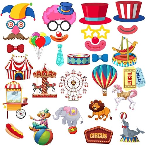 Miniatura 11 de Accesorios para cabina de fotos de los años 80 80S US,Bebé,Carnaval,Casino,Circo,Cowboy,Cowgirl,Halloween,Las