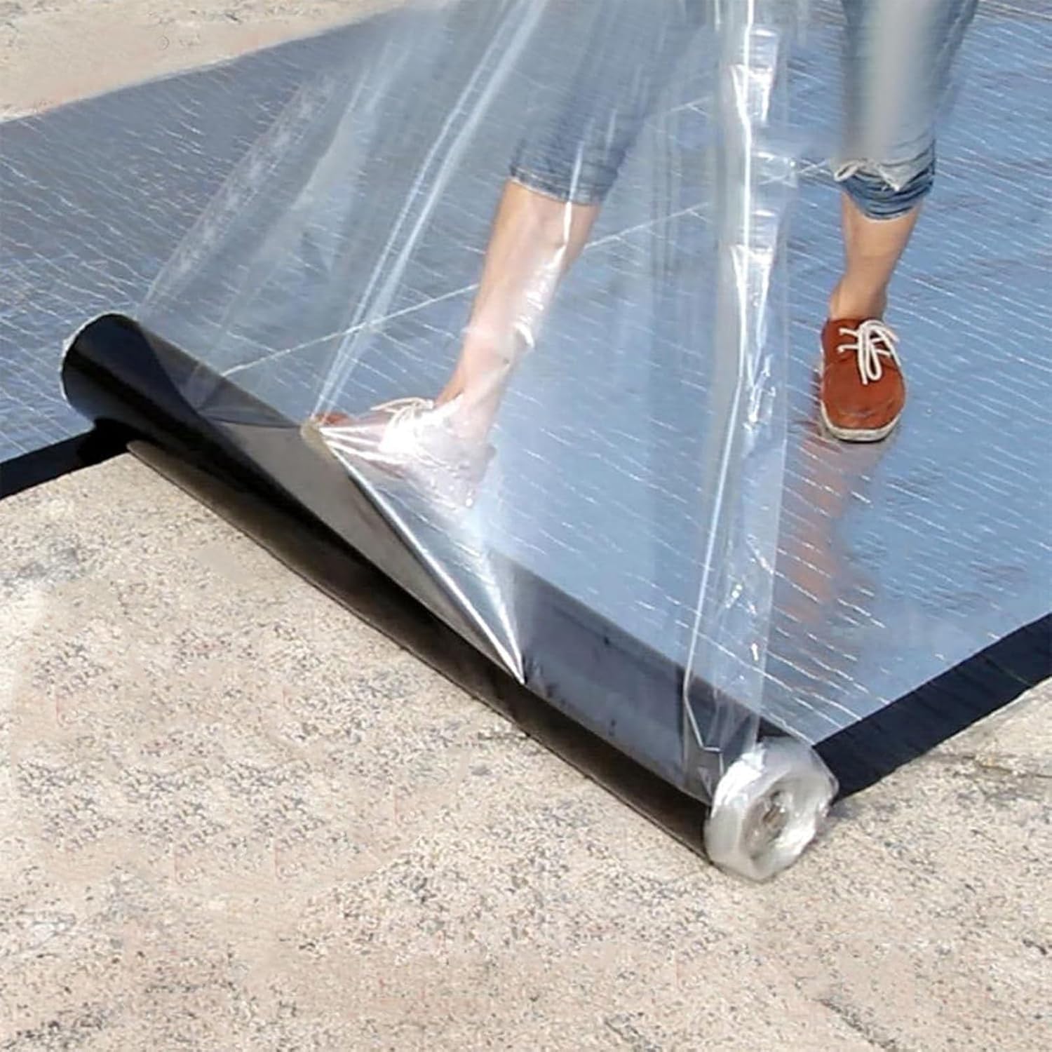 Fieltro Autoadhesivo para techos de cobertizos, Cinta tapajuntas para techos, Impermeable y Aislante del Calor, Proporciona un Sellado hermético instantáneo, para techos, Pisos, BU