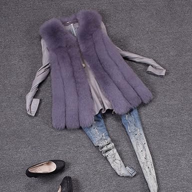 Giacca Donna In Pelliccia Ecologica Senza Maniche - Per Inverno E Stile - Foto 11