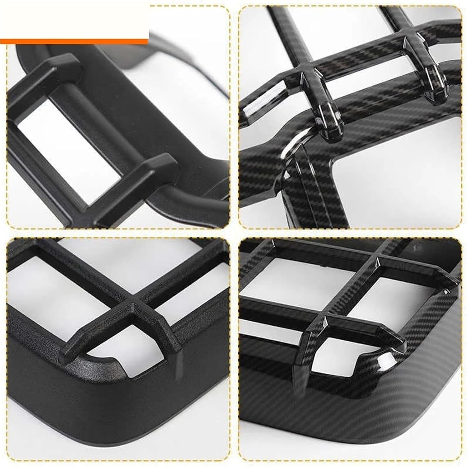 Car Headlight Taillight Light Lamp Guard Decoration Cover Compatible For Jeep Wrangler JL 2018 2019 2020 2021 2022 2023 2024 Up(Taillight black)
