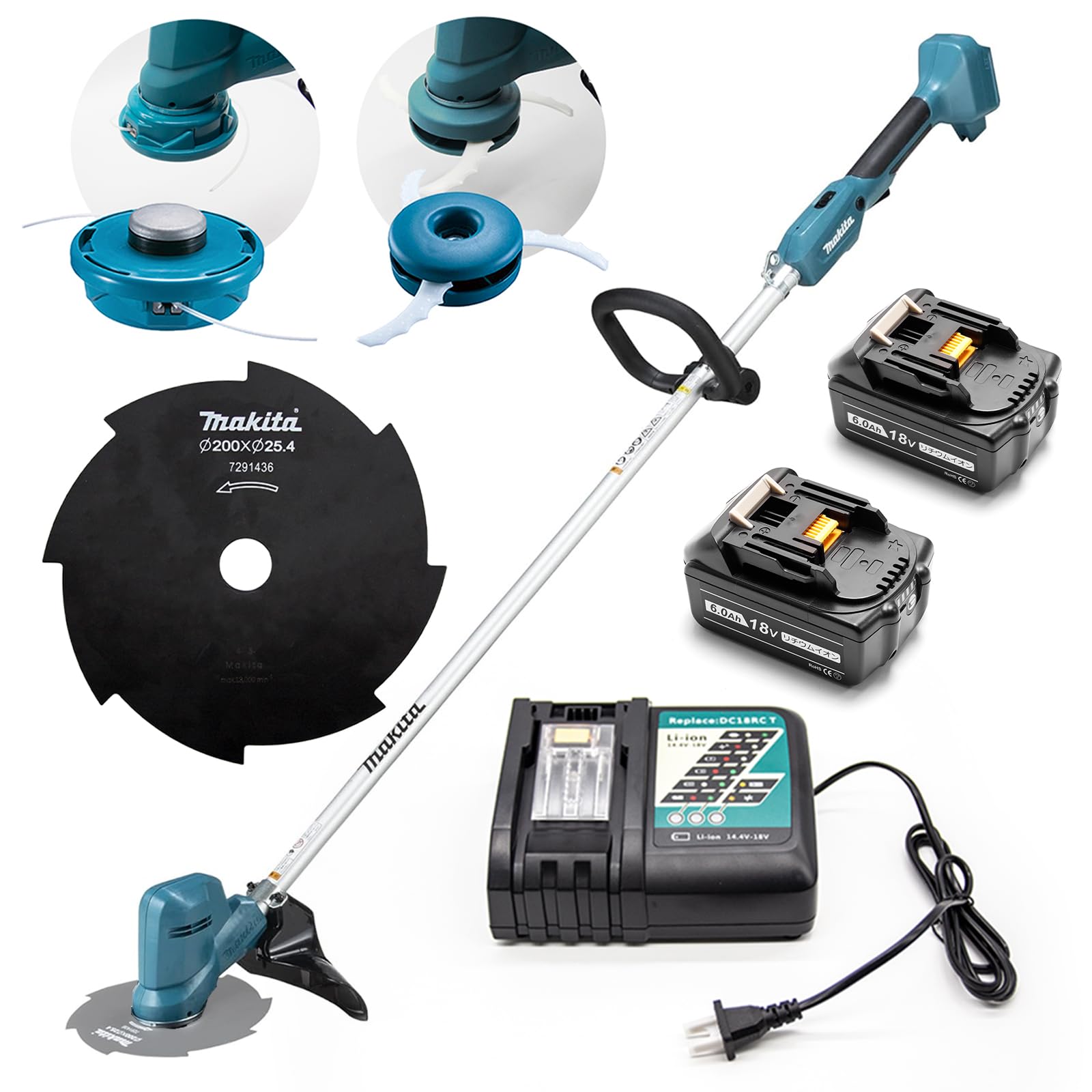 Amazon.co.jp: Makita 草刈り機 MUR194DZ 基本セット フルセット 替え