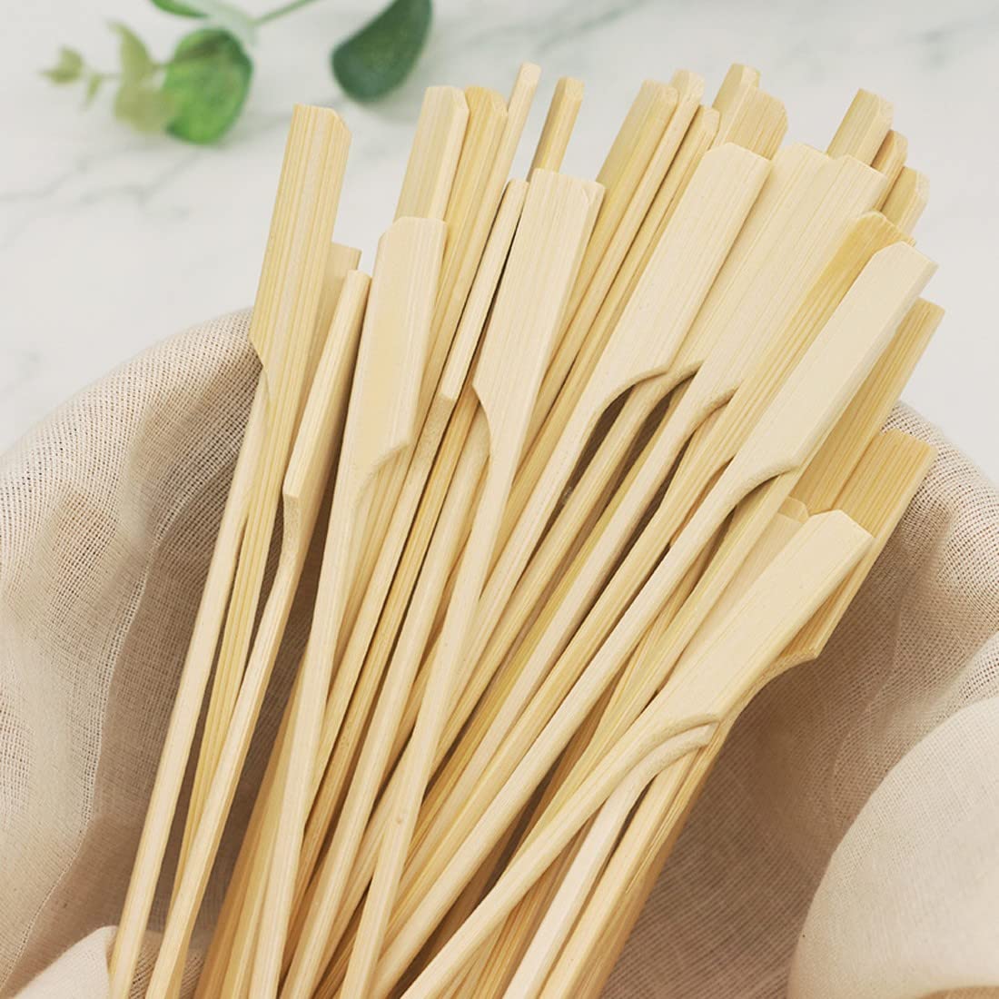 Spiedini Di Bambù 9cm - 100 Pezzi Per Barbecue, Kebab, Frutta, Cocktail E Party, Naturali E Biodegradabili - Foto 7