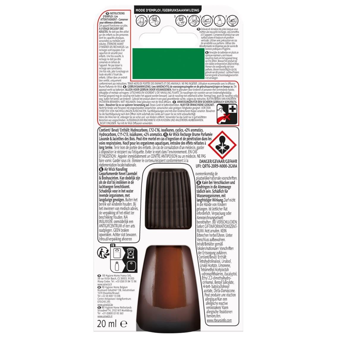 Air Wick Essential Mist Recarga para Ambientador, Fragancia Lavanda - 250 ml