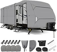 Vista 1 de Leader Accessories Cubierta a prueba de viento para cámper, 14 a 16 pies, extragruesa, antirrayos ultravioleta y Ripstop, con 4 cubiertas