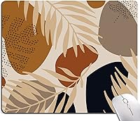 Vista 7 de Alfombrilla de ratón, alfombrilla de ratón abstracta moderna, alfombrilla de ratón impermeable cuadrada Boho, alfombrilla de ratón antideslizante