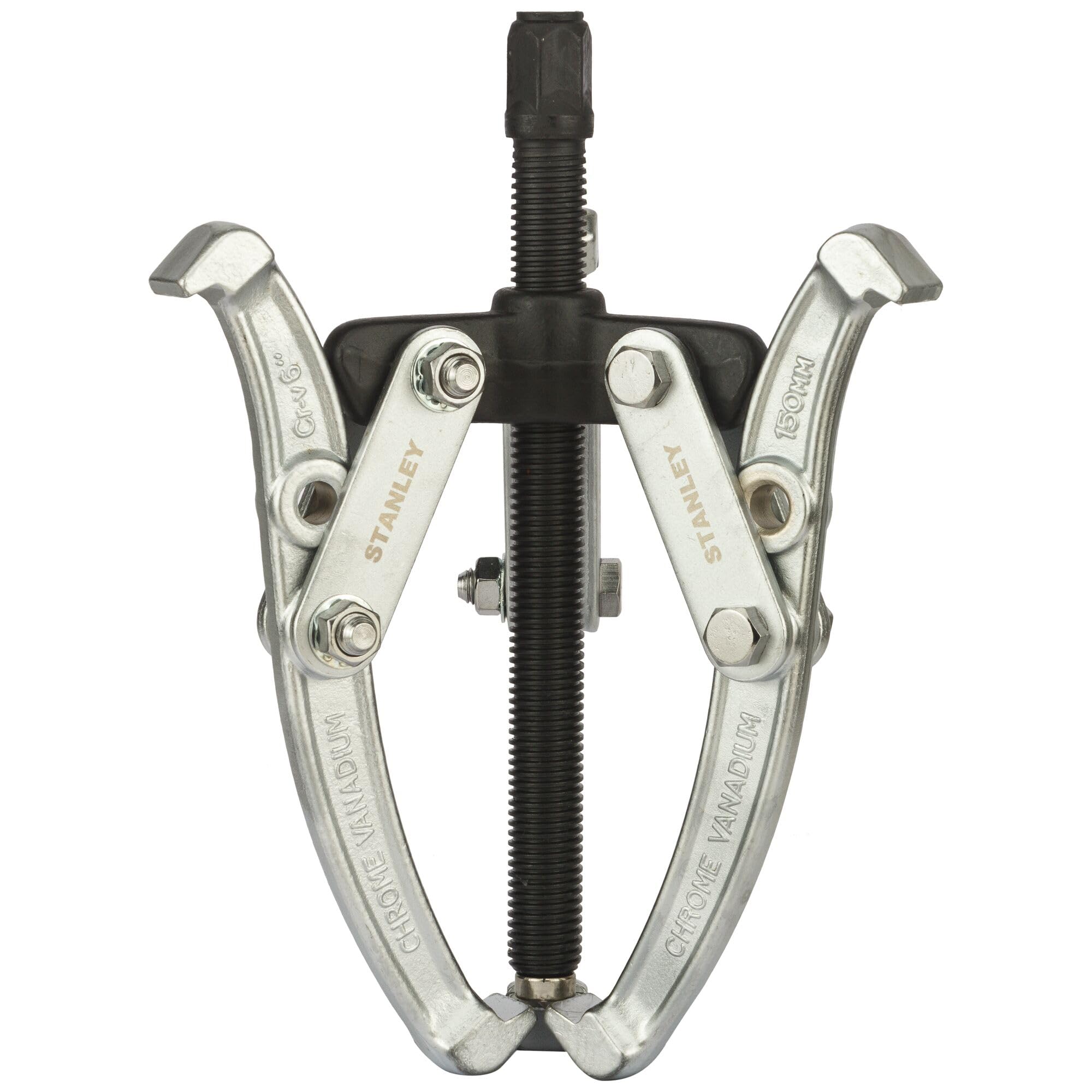 STANLEY 70748-S Carbon Steel 3 Jaw Gear Puller, 150 mm, Silver