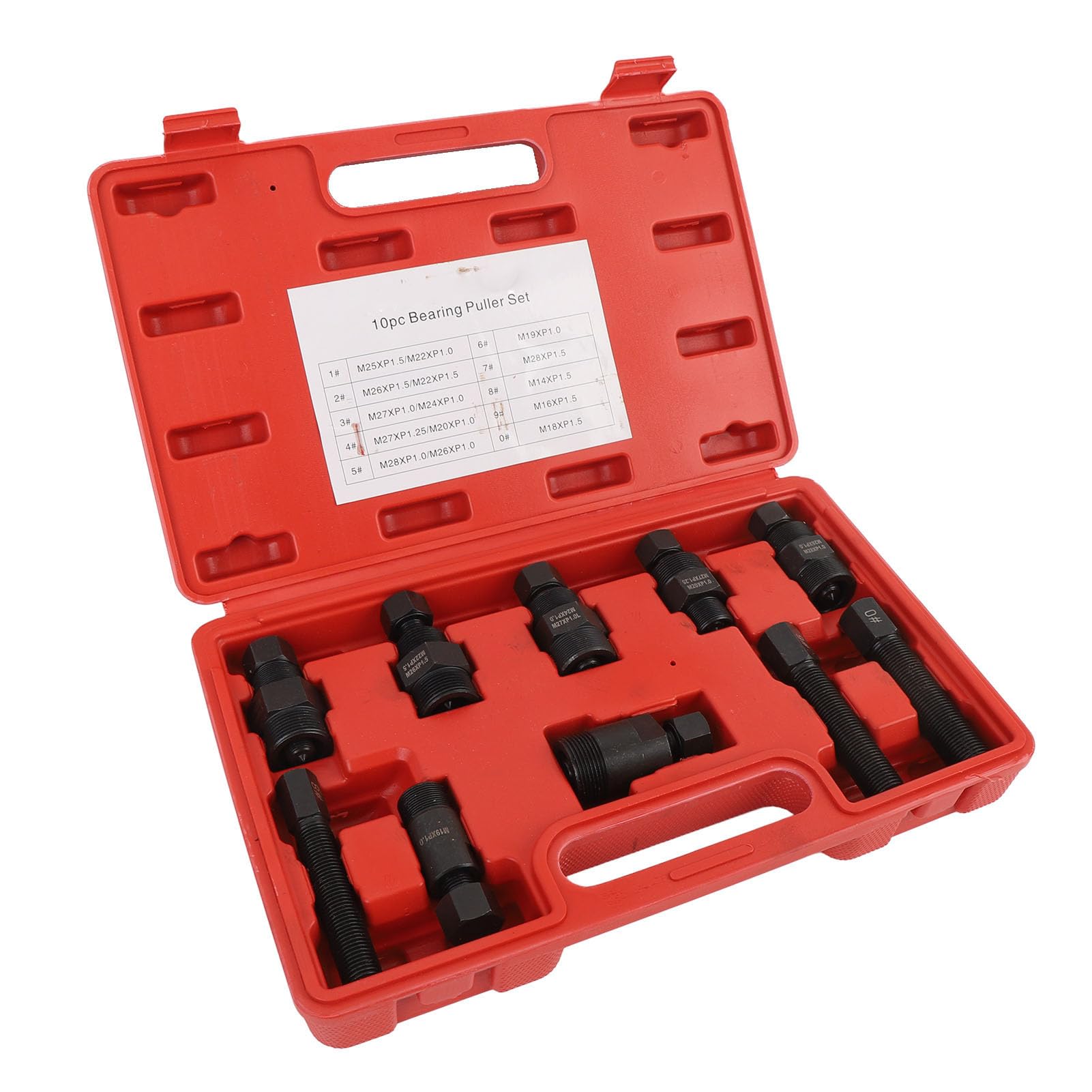 Alomejor Juego de Extractor de Volante de Motocicleta, Kit de Extractor de Motor Resistente para Scooter ATV, Material de Acero Al Carbono, 10 Uds.