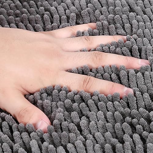 Miniatura 9 de Johofiow Alfombras pequeñas de baño, alfombras de microfibra extrasuaves y absorbentes, se pueden lavar a máquina y secar a máquina, 40 x 60 para