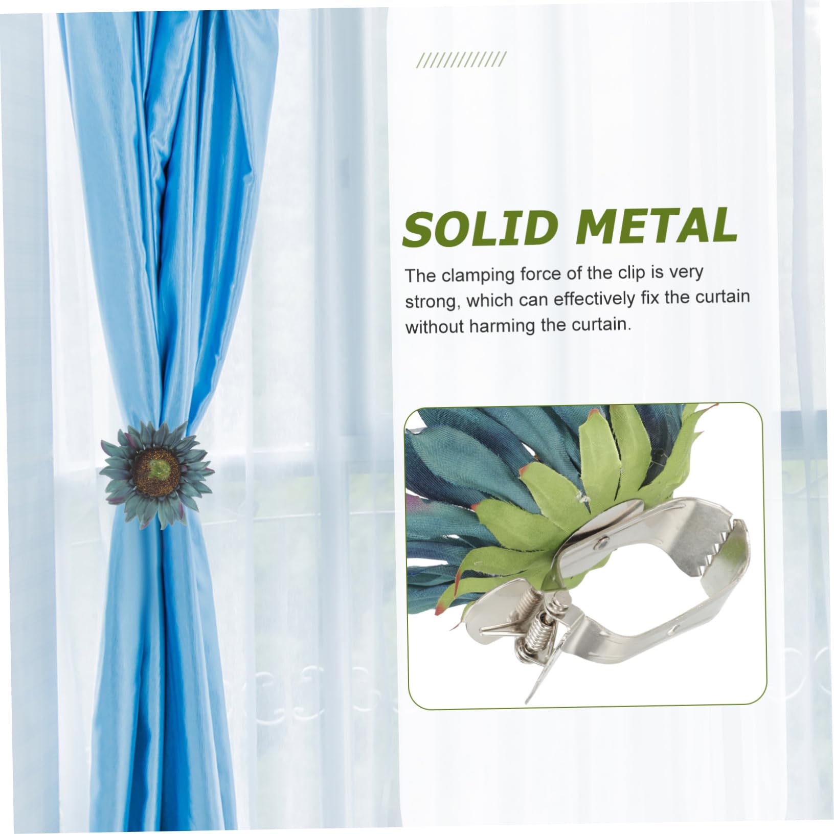 TOPBATHY 10stücke Sunflower Vorhang Halter Clips Einfache Befestigung Ohne Bohren Dekorative Gardinen Raffhalter Für Wohnzimmer Schlafzimmer Büro Und Mehr