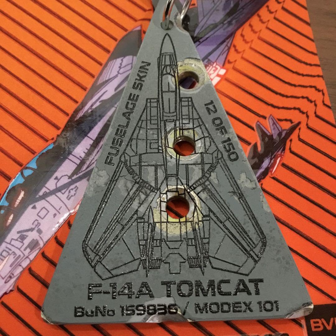 レア部位F-14戦闘機フライトタグキーホルダーアメリカ海軍飛行機TOPGUN