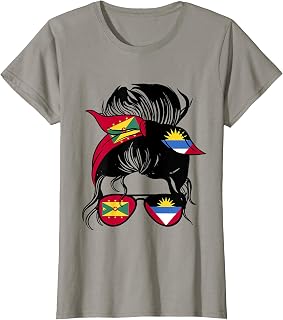 Half Grenadian Half Antiguan Mix Grenada and Antigua Roots T-Shirt