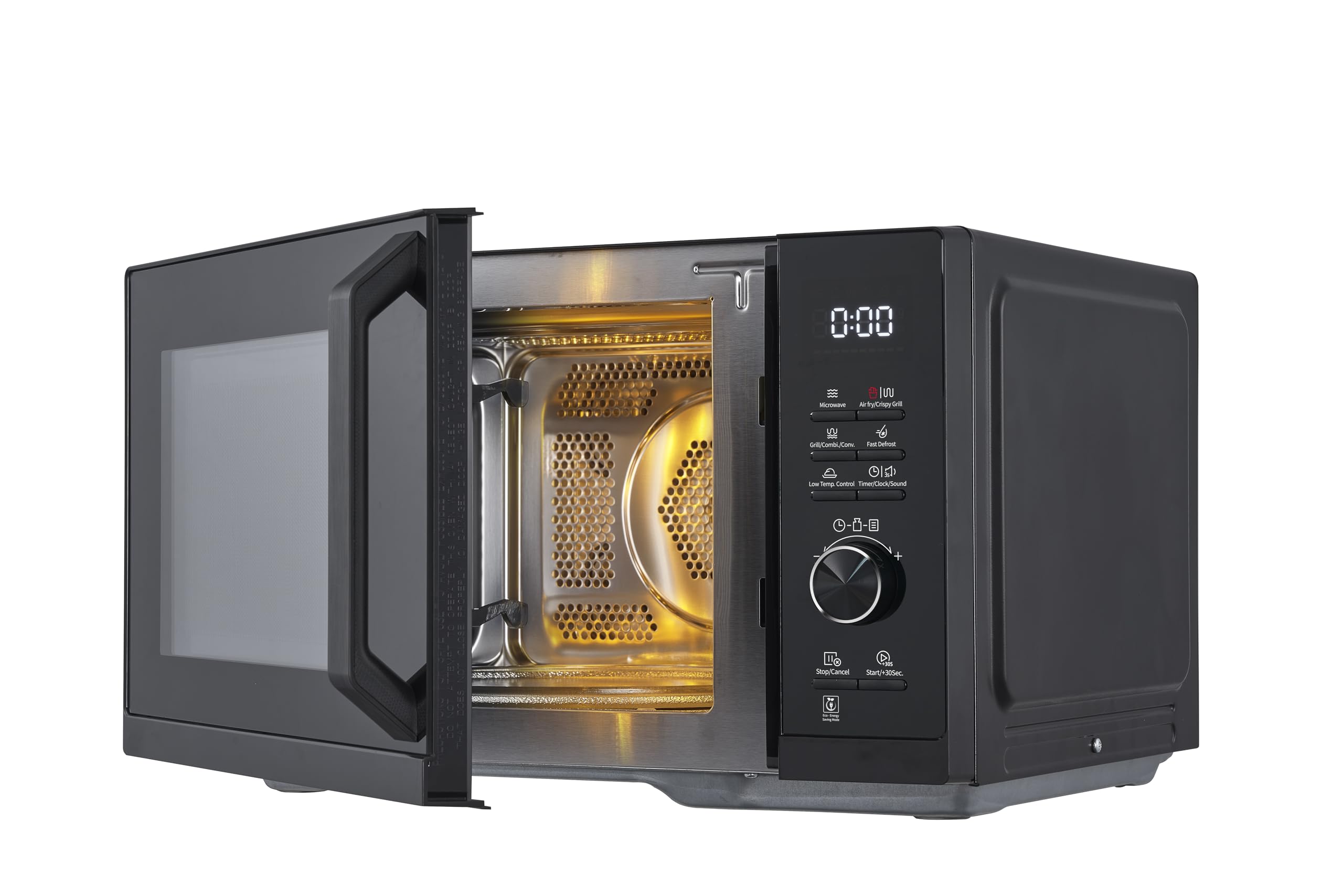 Sharp Microondas Airfry 5 en 1 RCA271TB 900 W, parrilla de 1000 W, aire caliente y función AirFry, convección 2100 W, 27 l, 28 descongelación automática, descongelación controlada por peso y tiempo