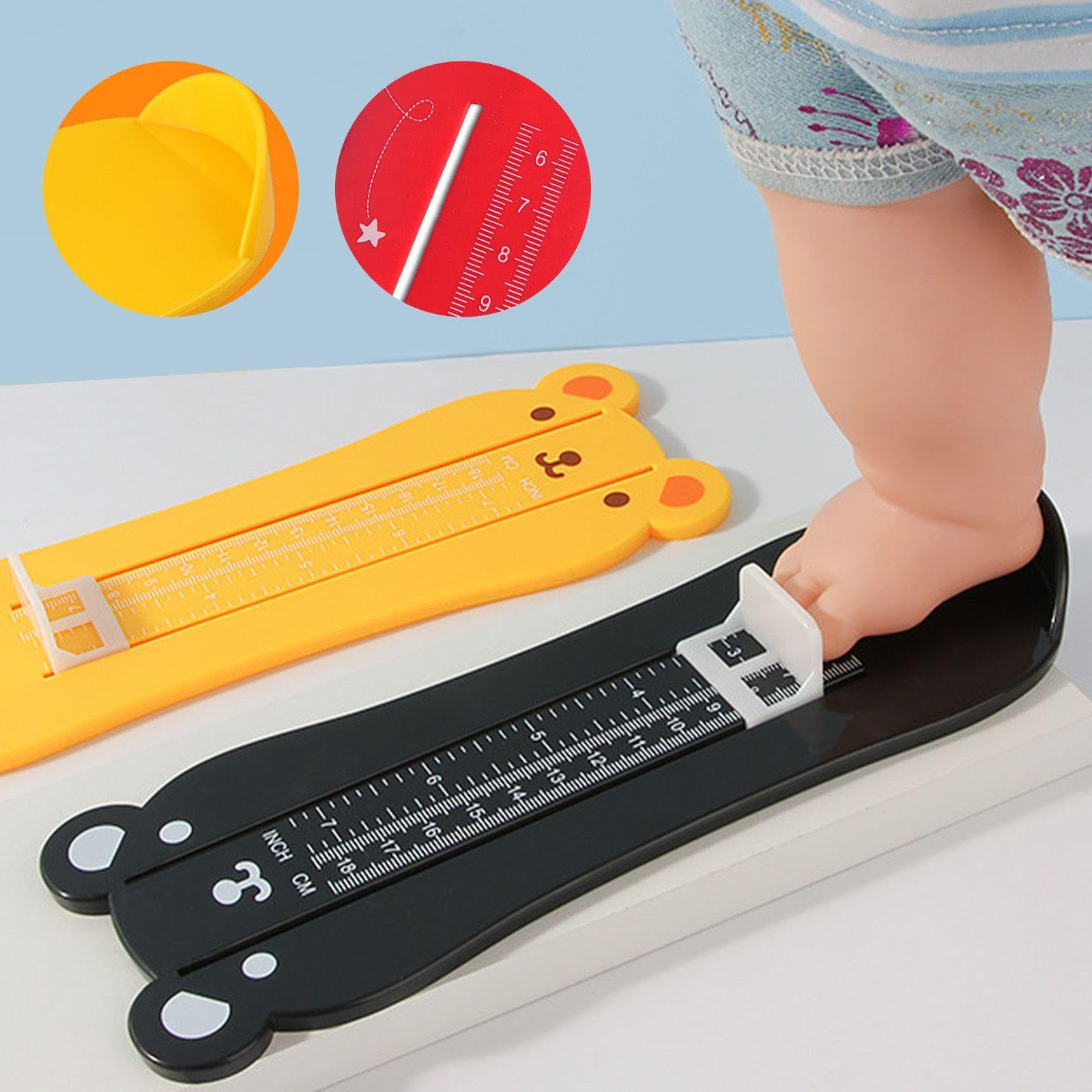 3 Pezzi Di Strumento Di Misurazione Dei Piedi Per Bambini, Strumento Di Misurazione Carino, Sovrano Bären Kinderfuß, Dimensione Della Scarpa Per Bambini (Dimensioni Della Gran Bretagna).