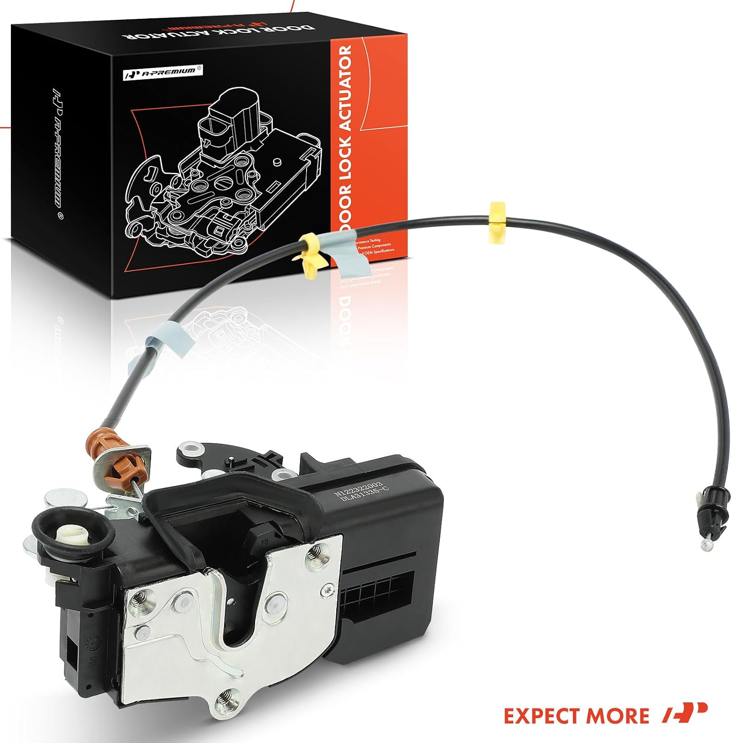 A-Premium Rear Right Passenger Side Door Lock Actuator Compatible with Chevrolet Chevy Malibu 2008-2012 & Saturn Aura 2008-2009
