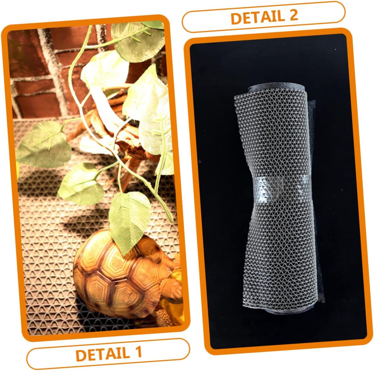 Abaodam 3-in-1 Reptile Cage Carpet Mat Lizard Snake Tortoise Bedding Decorative Substrate Liner for Terrarium Reptile Supplies Easy to Clean Accessories