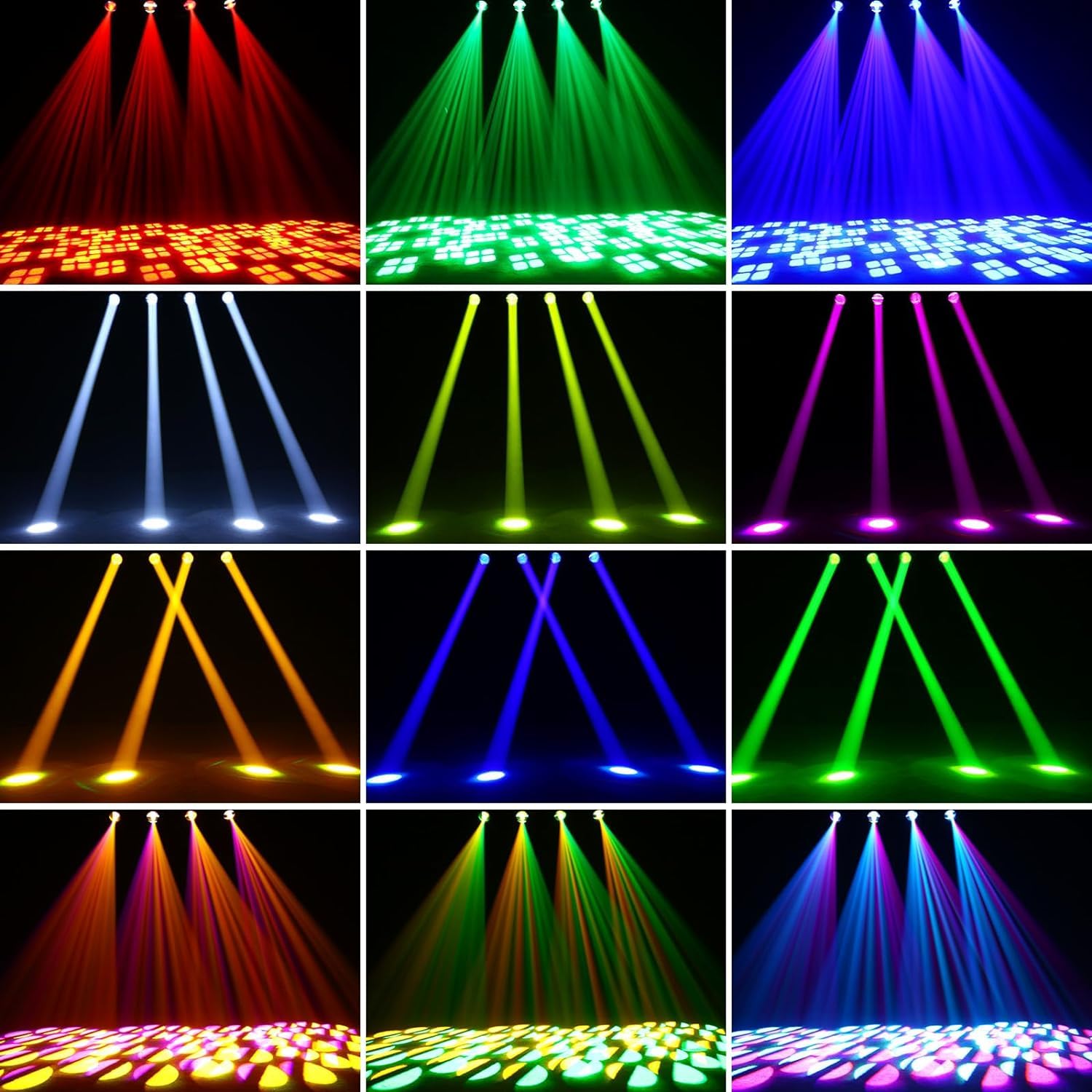 Lot de 2 Lyre LED 150W Projecteurs dmx512 avec 1 Flight Case Flycase étui de Transport